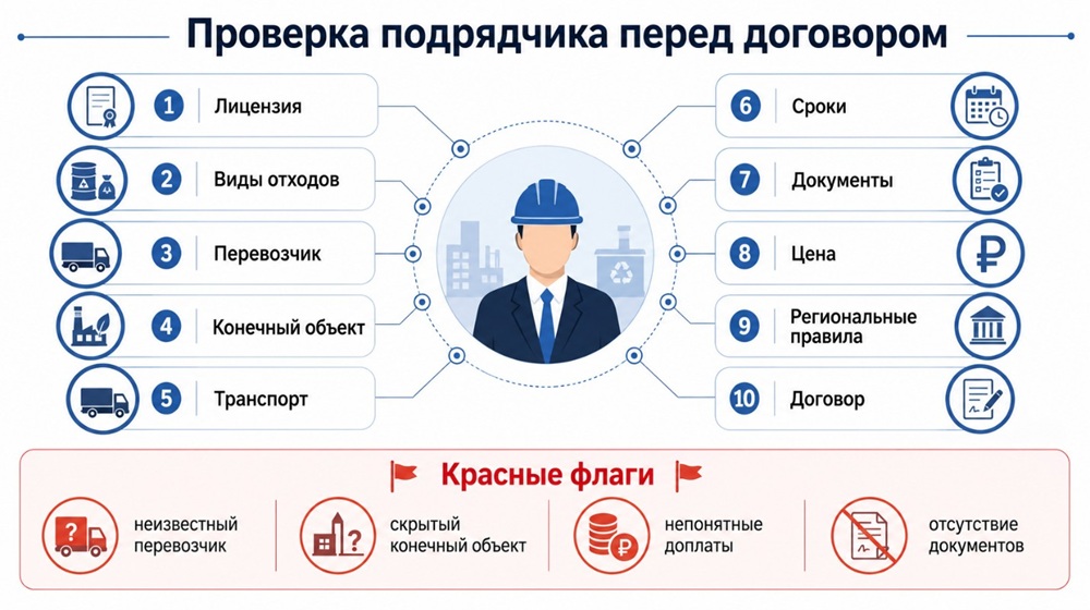 Десять критериев позволяют сначала проверить законность и прослеживаемость вывоза, а затем сравнивать цену и уровень сервиса.