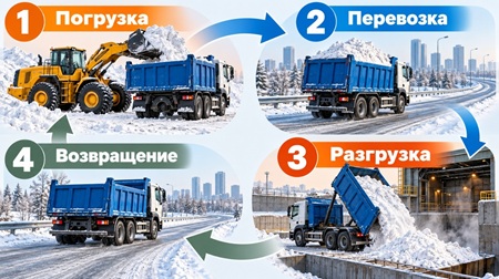 Продолжительность полного оборота самосвала определяет количество рейсов за смену и влияет на транспортные расходы.